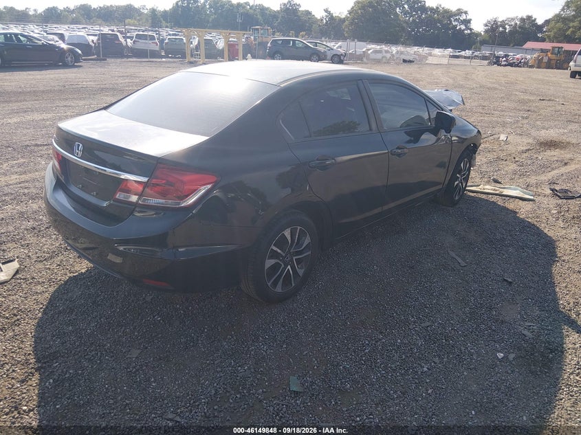 Vin: 19xfb2f81fe017015, lot: 46649605, honda civic ex 20154