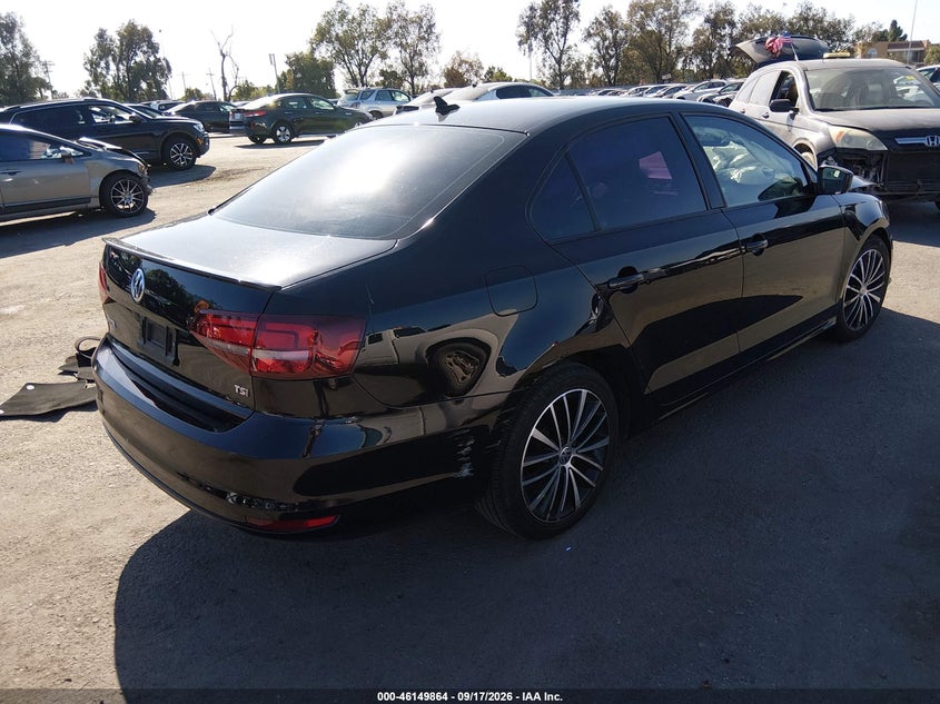 Vin: 3vwd17aj8gm248452, lot: 46649621, volkswagen jetta 1.8t sport 20164