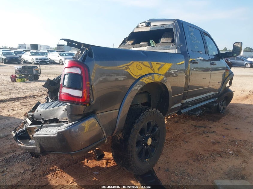 Vin: 3c6ur5fl6ng221098, lot: 46649644, ram 2500 laramie  4x4 6'4 box 20224