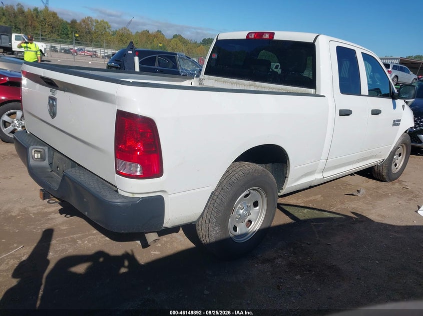 Vin: 1c6rr6fgxjs299014, lot: 46649649, ram 1500 tradesman  4x2 6'4 box 20184