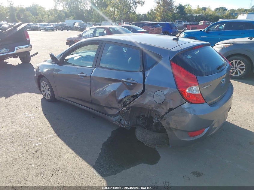 Vin: kmhct5ae5hu326162, lot: 46649709, hyundai accent se 20173