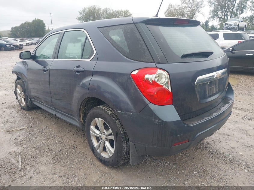 Vin: 2gnalaek6e6118474, lot: 46649729, chevrolet equinox ls 20143