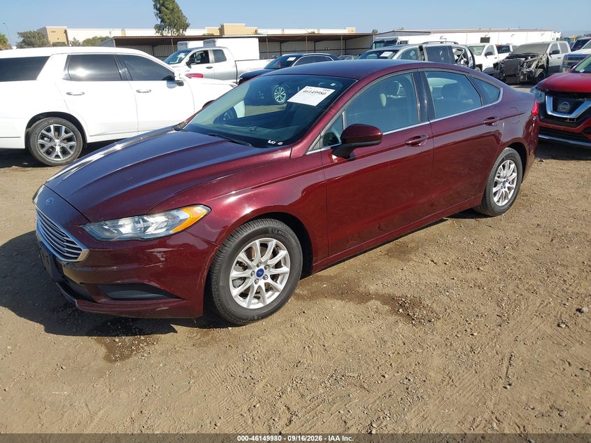 Vin: 3fa6p0g71hr284510, lot: 46649737, ford fusion s 20172