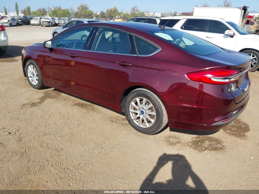 Vin: 3fa6p0g71hr284510, lot: 46649737, ford fusion s 20173