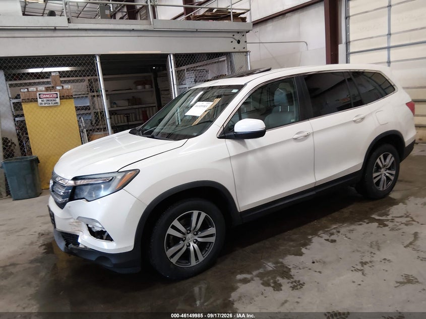 Vin: 5fnyf5h58gb014299, lot: 46649742, honda pilot ex-l 20162
