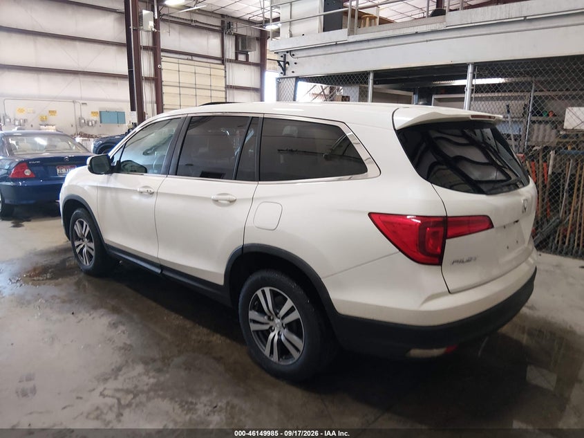 Vin: 5fnyf5h58gb014299, lot: 46649742, honda pilot ex-l 20163