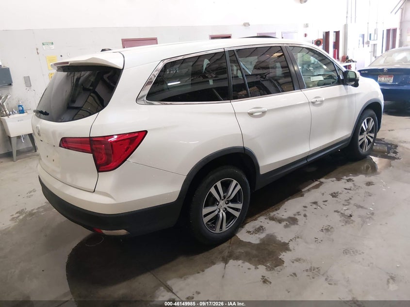 Vin: 5fnyf5h58gb014299, lot: 46649742, honda pilot ex-l 20164