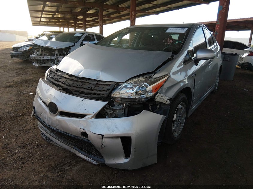 Vin: jtdkn3du8f0460265, lot: 46649751, toyota prius two 20152