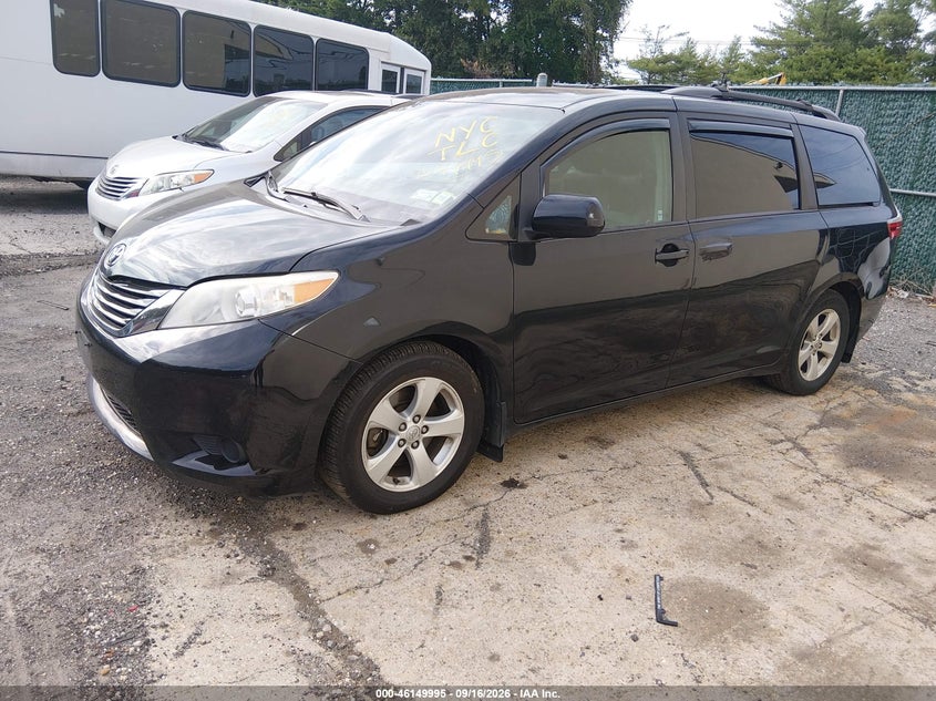 Vin: 5tdkz3dc2hs819346, lot: 46649752, toyota sienna le 8 passenger 20172