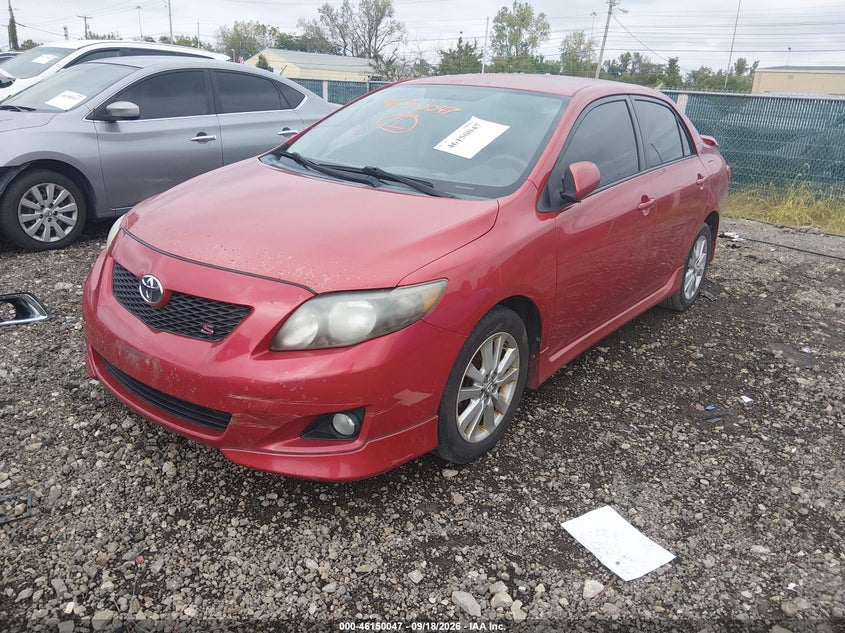 Vin: 1nxbu4ee5az366213, lot: 46649814, toyota corolla s 20102