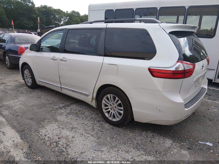 Vin: 5tdyk3dc6gs758614, lot: 46649820, toyota sienna xle 8 passenger 20163