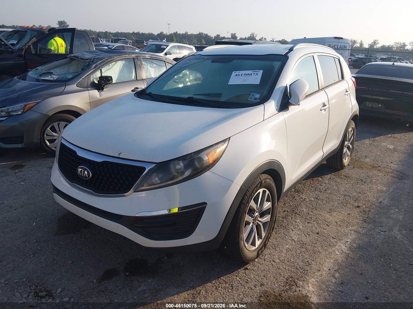 Vin: kndpb3ac6f7743507, lot: 46649850, kia sportage lx 20152