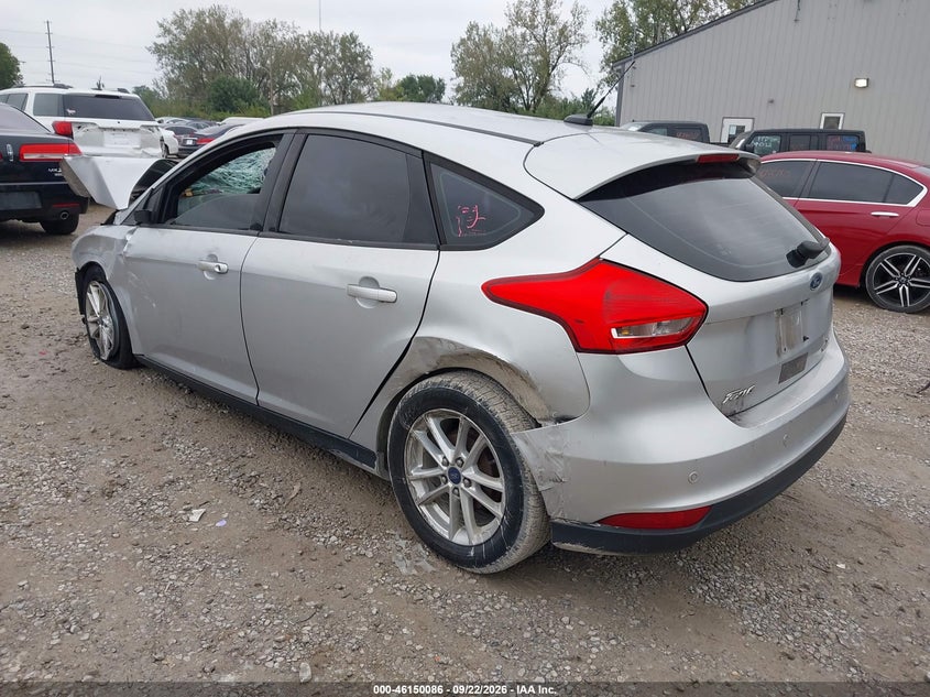 Vin: 1fadp3k22fl370439, lot: 46649861, ford focus se 20153