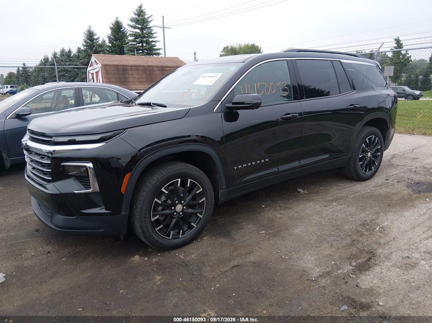 Vin: 1gnergrs7sj257752, lot: 46649869, chevrolet traverse fwd lt 20252