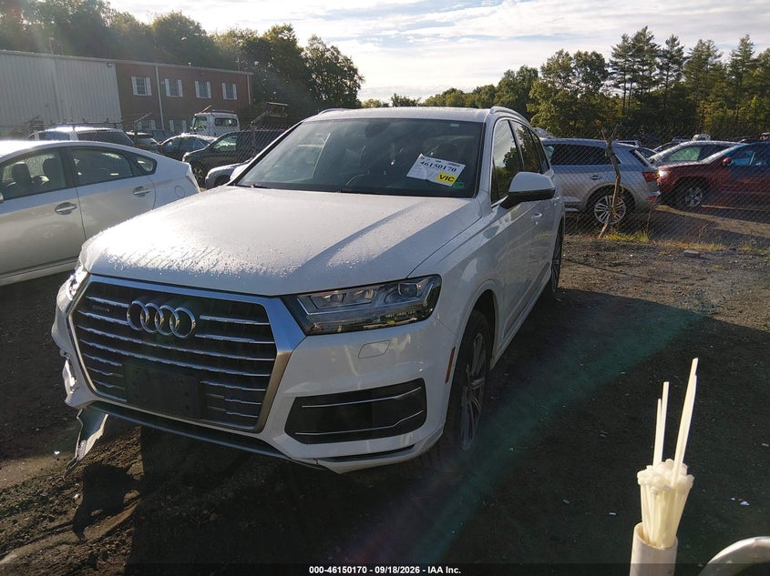Vin: wa1laaf7xhd025720, lot: 46649955, audi q7 3.0t premium 20172