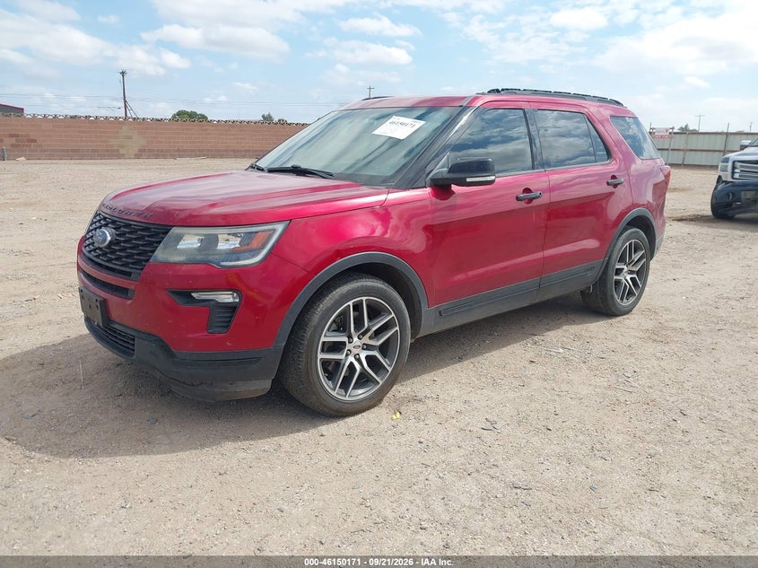 Vin: 1fm5k8gt0jgb42724, lot: 46649956, ford explorer sport 20182