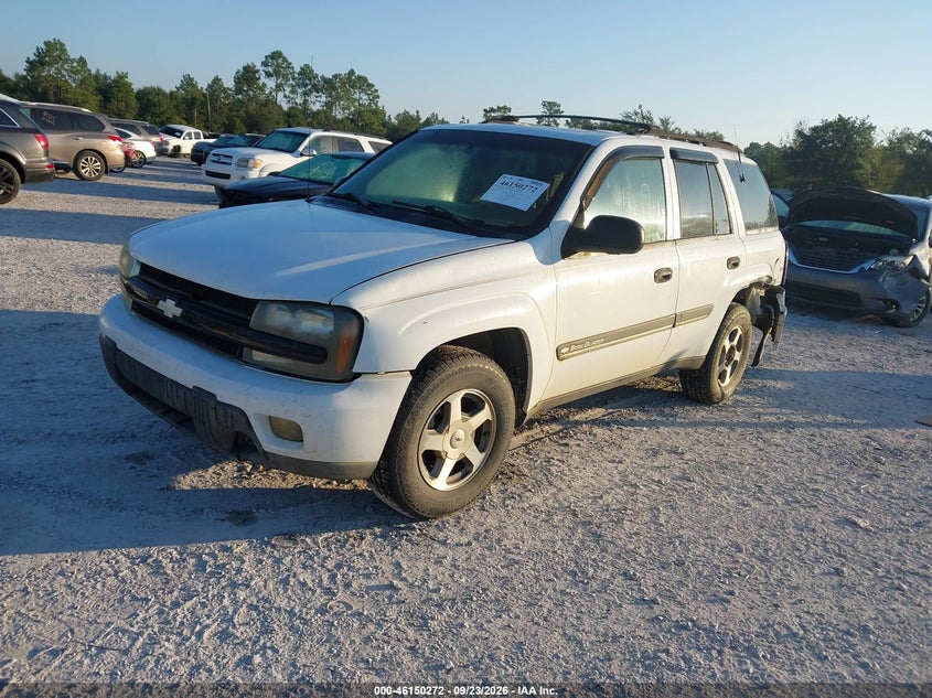 CHEVROLET TRAILBLAZER 2002 VIN 1GNDS13S522327569