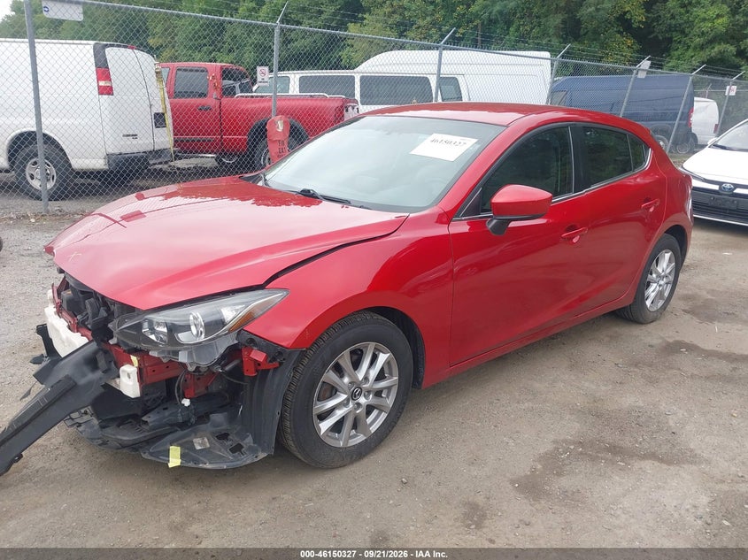 Vin: jm1bm1k77g1302709, lot: 46650112, mazda mazda3 i sport 20162