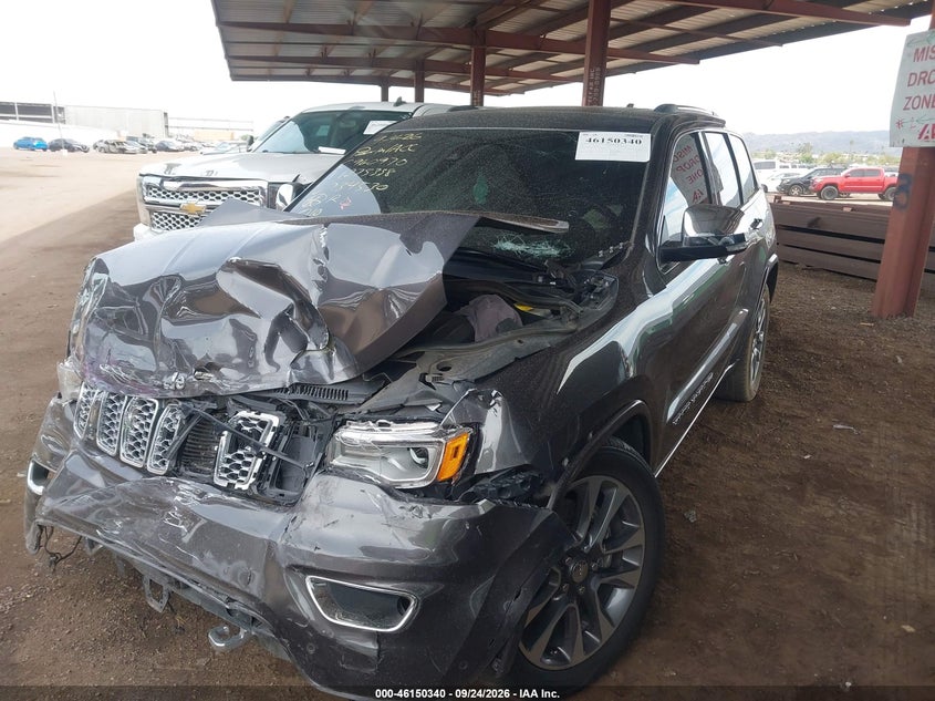 Vin: 1c4rjfct5hc734530, lot: 46650125, jeep grand cherokee overland 4x4 20172
