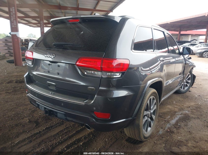 Vin: 1c4rjfct5hc734530, lot: 46650125, jeep grand cherokee overland 4x4 20174