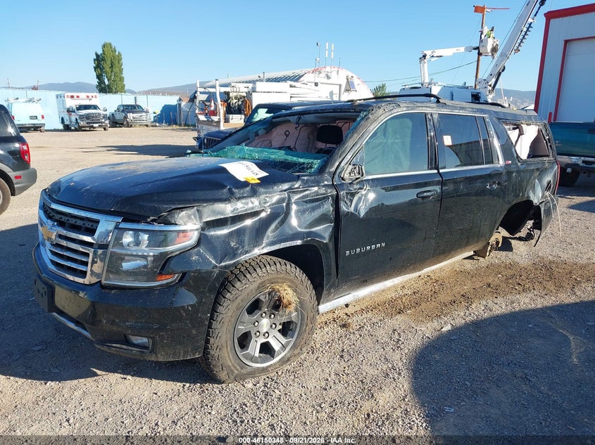 Vin: 1gnskhkc0gr100590, lot: 46650133, chevrolet suburban lt 20162