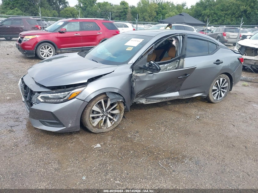 Vin: 3n1ab8cv8ly243184, lot: 46650148, nissan sentra sv xtronic cvt 20202