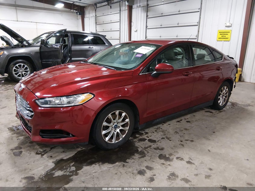 Vin: 3fa6p0g70fr135535, lot: 46650173, ford fusion s 20152