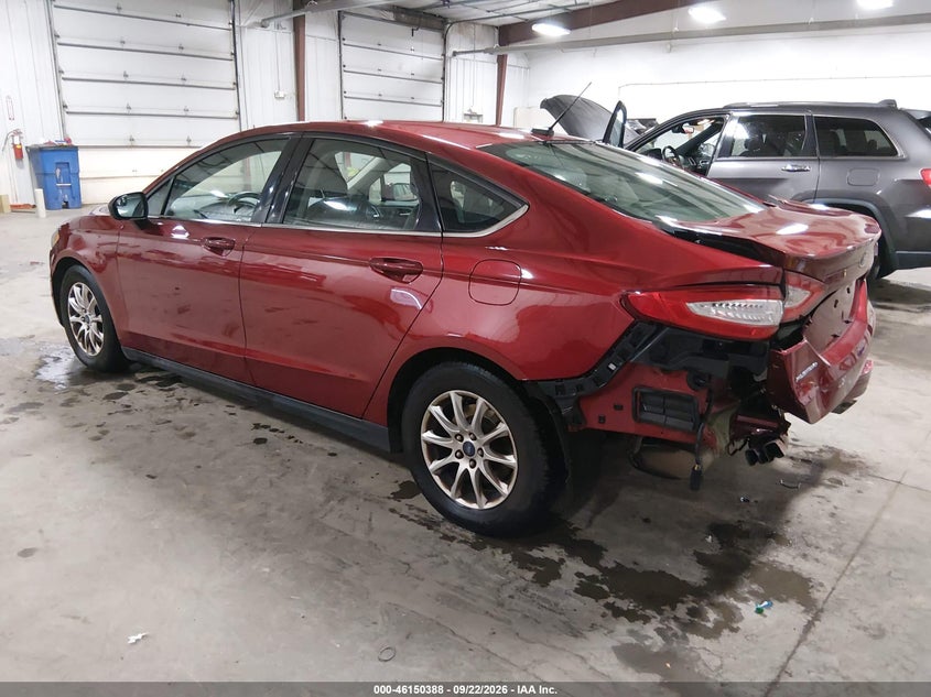 Vin: 3fa6p0g70fr135535, lot: 46650173, ford fusion s 20153
