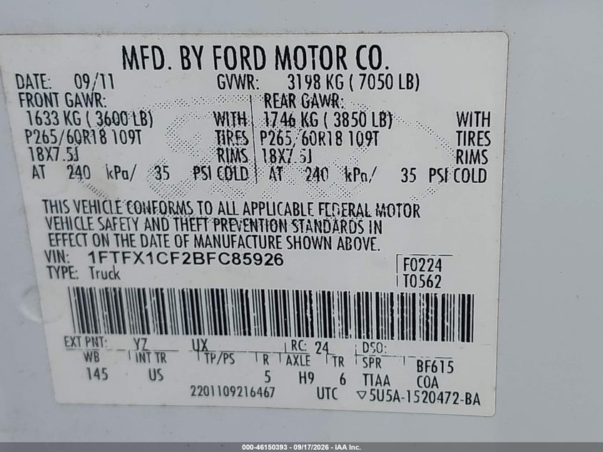 2011 FORD F-150 XLT · Photo 9