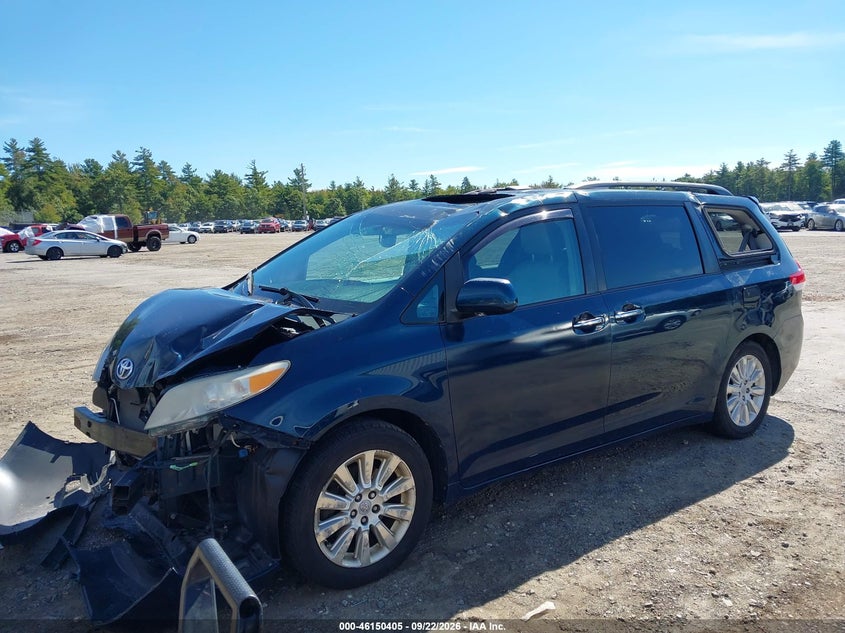 Vin: 5tddk3dc3bs007932, lot: 46650190, toyota sienna limited 20112