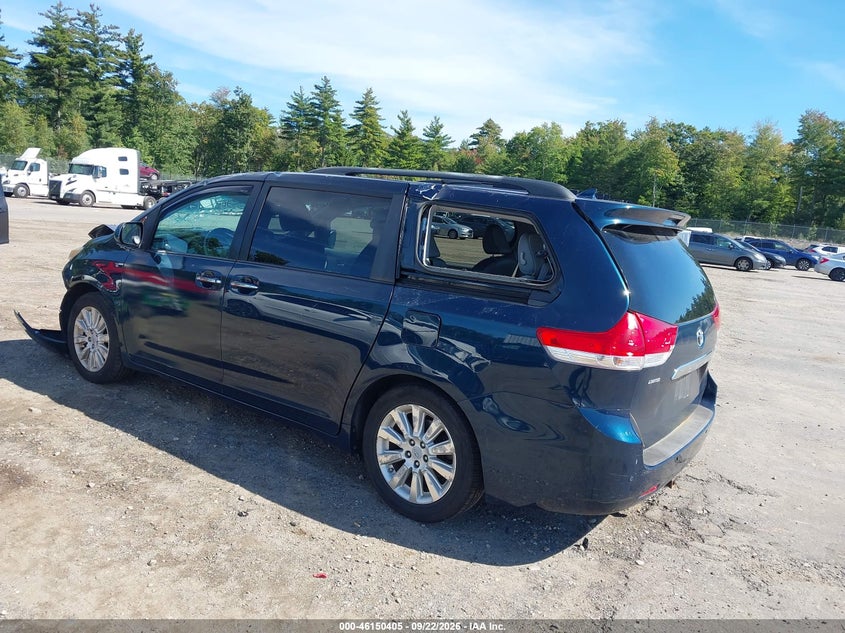 Vin: 5tddk3dc3bs007932, lot: 46650190, toyota sienna limited 20113