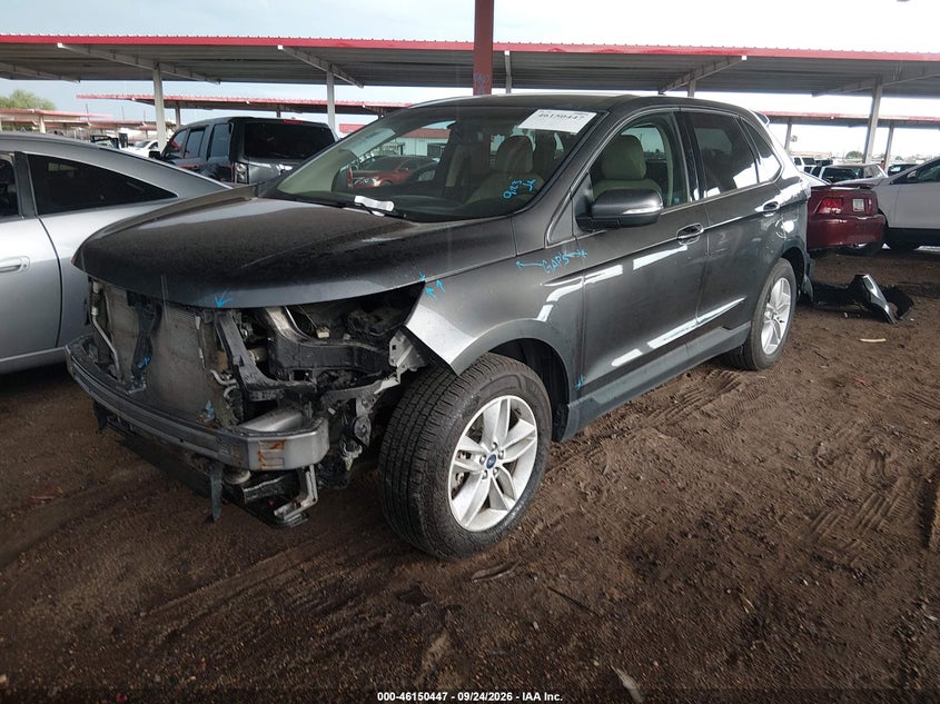 Vin: 2fmtk4j95fbc11824, lot: 46650232, ford edge sel 20152