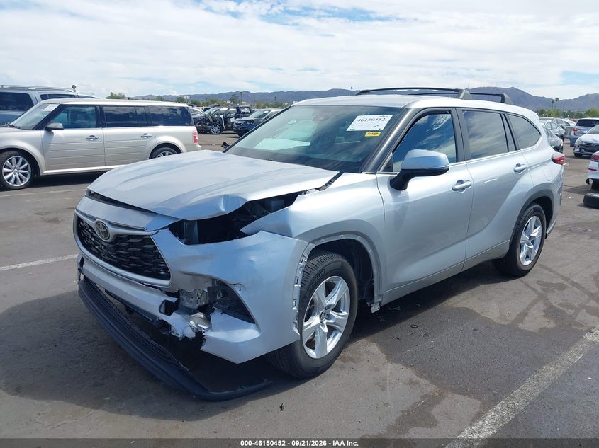 Vin: 5tdkdrah2ps026371, lot: 46650237, toyota highlander le 20232