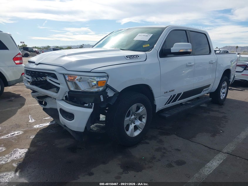 Vin: 1c6rreft4nn157804, lot: 46650252, ram 1500 big horn  4x2 5'7 box 20222