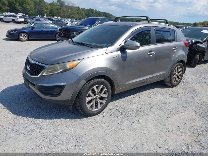 Vin: kndpbcac9f7773682, lot: 46650295, kia sportage lx 20152