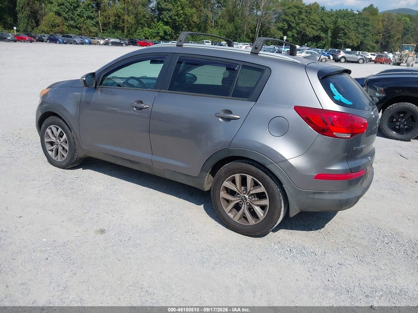 Vin: kndpbcac9f7773682, lot: 46650295, kia sportage lx 20153