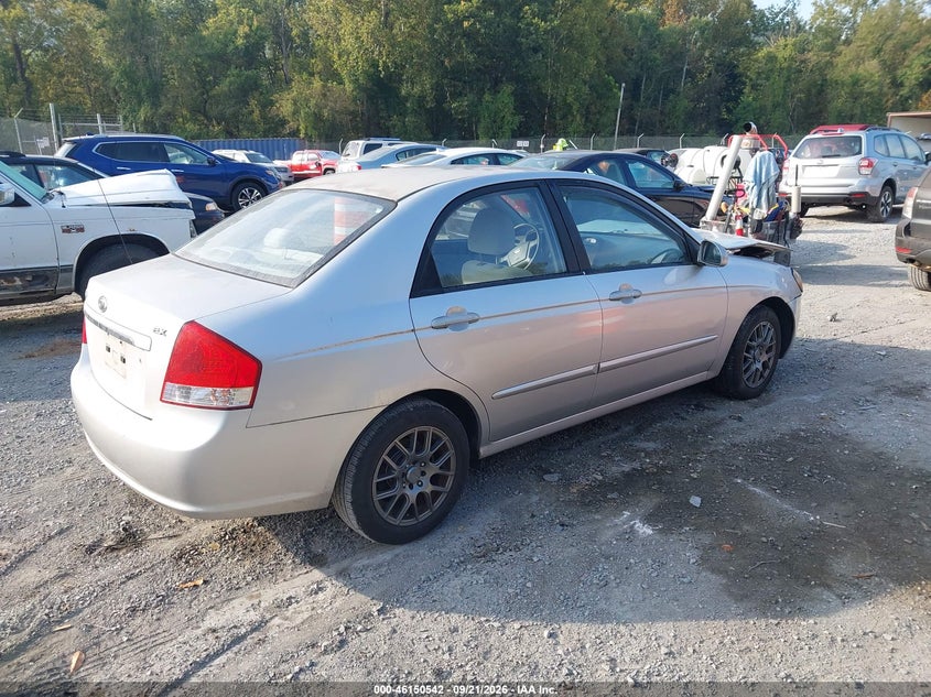 KIA SPECTRA 2008 VIN KNAFE121285491853
