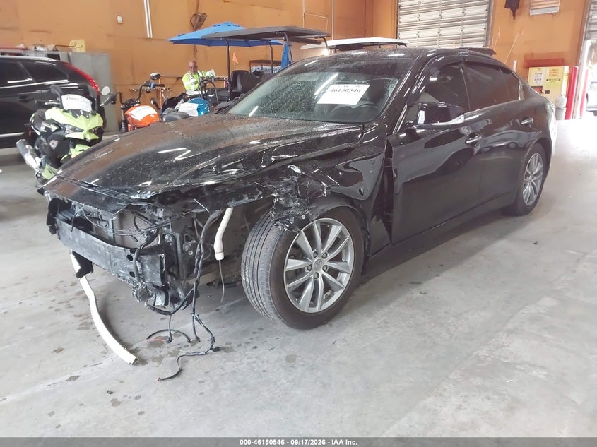 2015 Infiniti Q50, Удар спереду, IAAI, VIN JN1BV7AP2FM336297 — фото 2