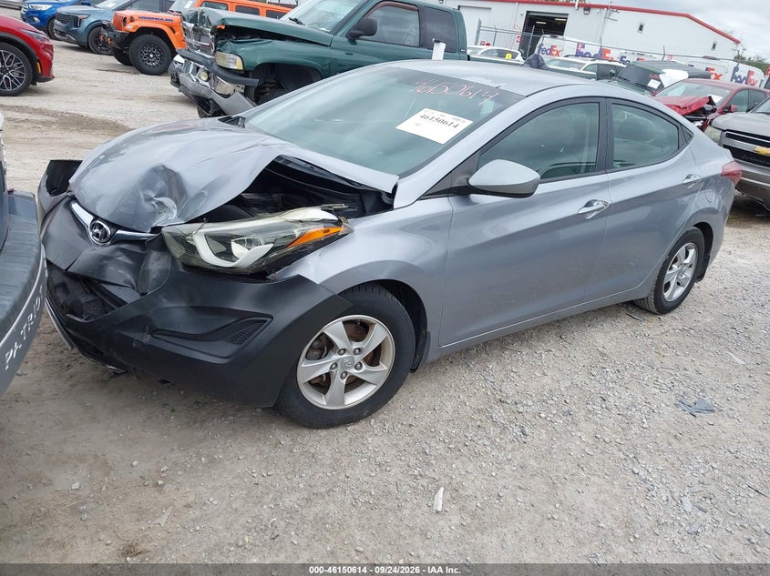 Vin: 5npdh4ae5fh604926, lot: 46650399, hyundai elantra se 20152