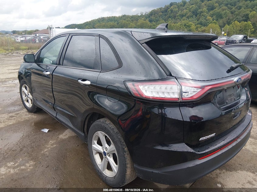 Vin: 2fmpk4g90gbb27937, lot: 46650420, ford edge se 20163