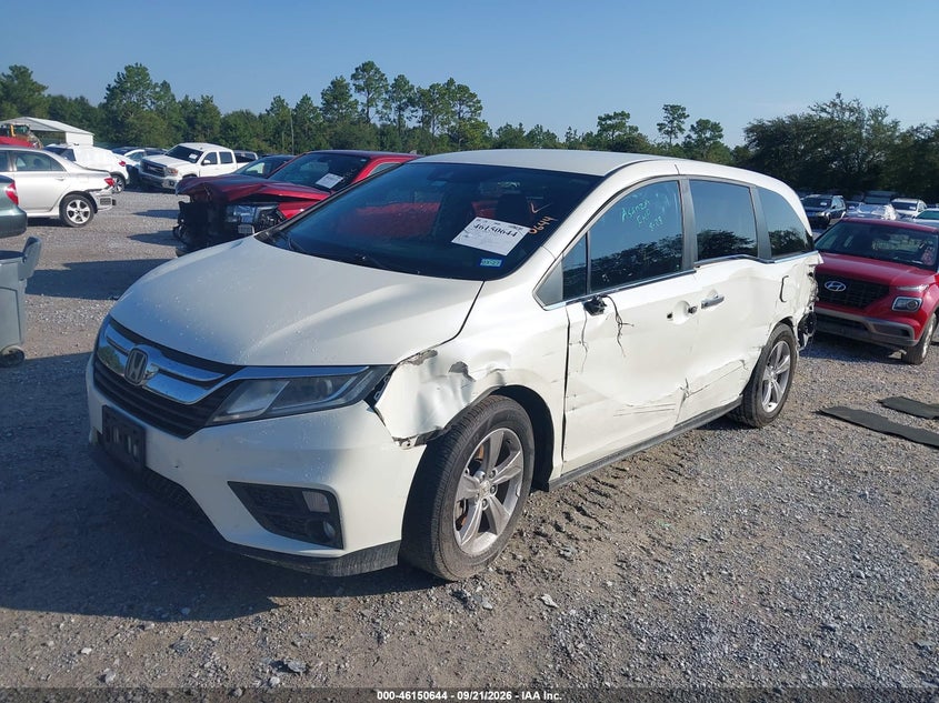 Vin: 5fnrl6h50jb109952, lot: 46650429, honda odyssey ex 20182