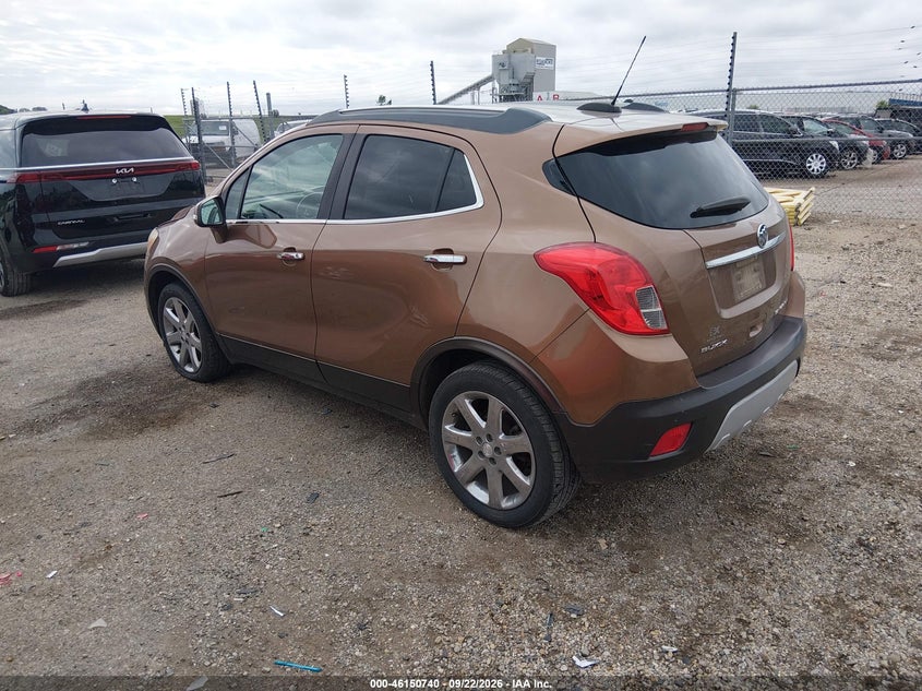 Vin: kl4cjcsb3gb716491, lot: 46650525, buick encore leather 20163