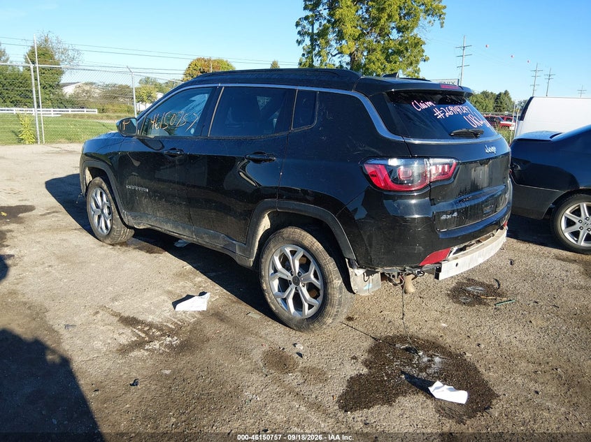 Vin: 3c4njdbn0st561064, lot: 46650542, jeep compass latitude 4x4 20253