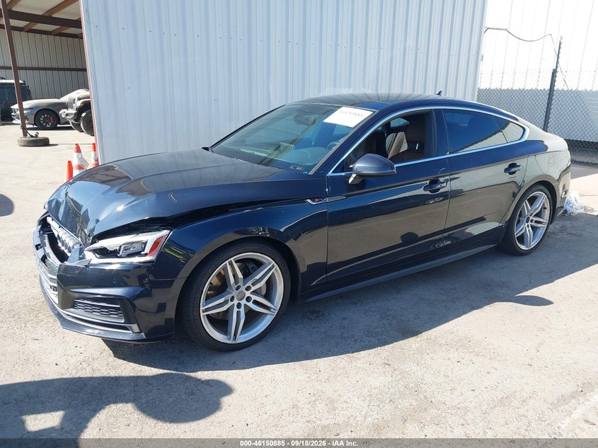 Vin: wauencf50ja095907, lot: 46650670, audi a5 sportback premium plus 20182