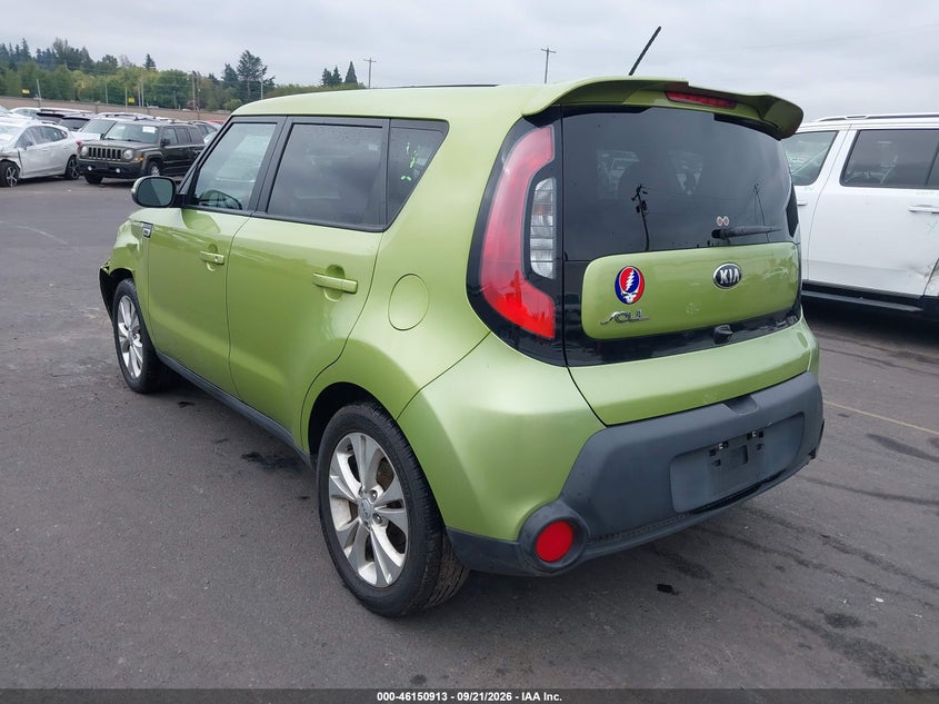 Vin: kndjp3a50e7707643, lot: 46650698, kia soul + 20143