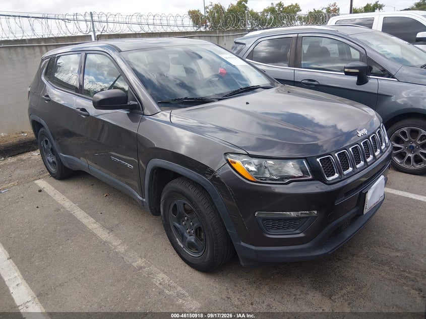 Vin: 3c4njcab0lt257484, lot: 46650703, jeep compass sport fwd 2020 img_1