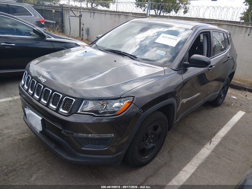 Vin: 3c4njcab0lt257484, lot: 46650703, jeep compass sport fwd 20202