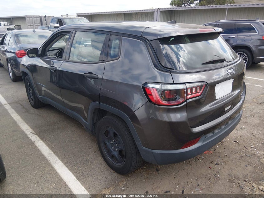 Vin: 3c4njcab0lt257484, lot: 46650703, jeep compass sport fwd 20203