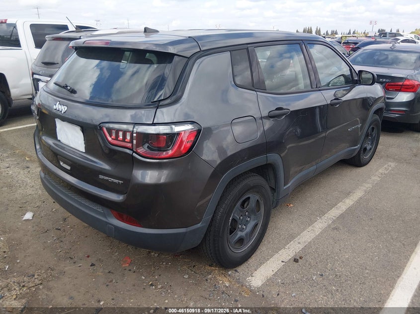 Vin: 3c4njcab0lt257484, lot: 46650703, jeep compass sport fwd 20204