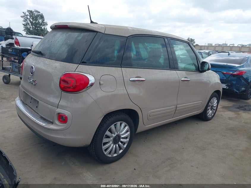 Vin: zfbcfabh7ez015833, lot: 46650746, fiat 500l easy 20144